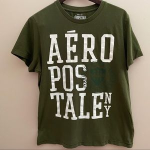 3/$25 Aeropostale Graphic Tee Green Size L